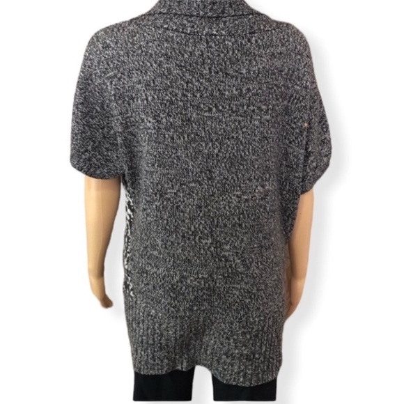 Bisou Bisou Short Sleeve Cardigan Snap Front Size M - Picture 4 of 8